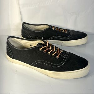 American Eagle Outfitters Black Denim Canvas Deck Sneakers Men’s size 10